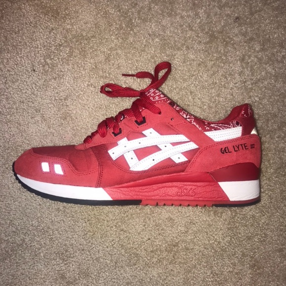 asics gel lyte red white